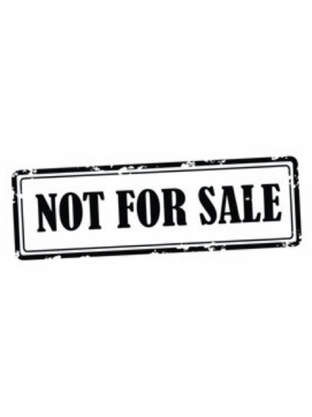 NOT FOR SALE